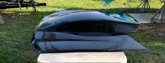 2004–2012 Chevy Colorado Fiberglass Hood – 4.5” Bubble (Pin-On)