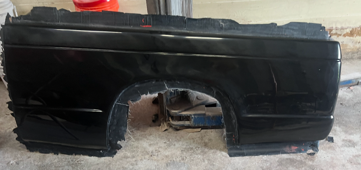 1983–1993 Chevy S10 Shortbed Fiberglass Replacement Bedside | First Gen S10 Bed Panel