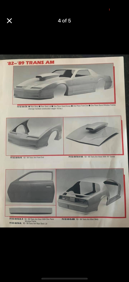 Trans am front end (1982-1992)
