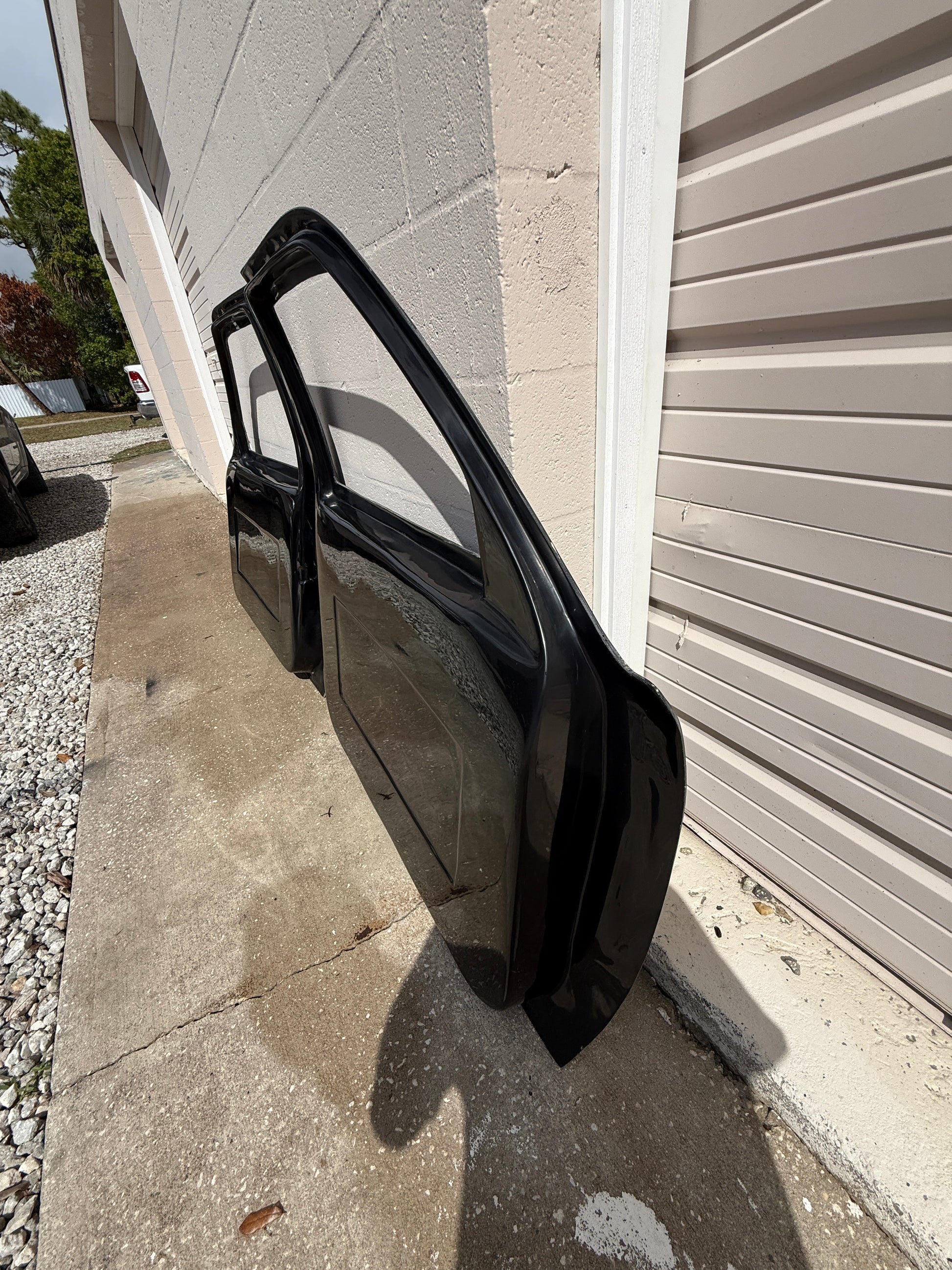 Chevy S10 lightweight fiberglass doors for street and strip builds