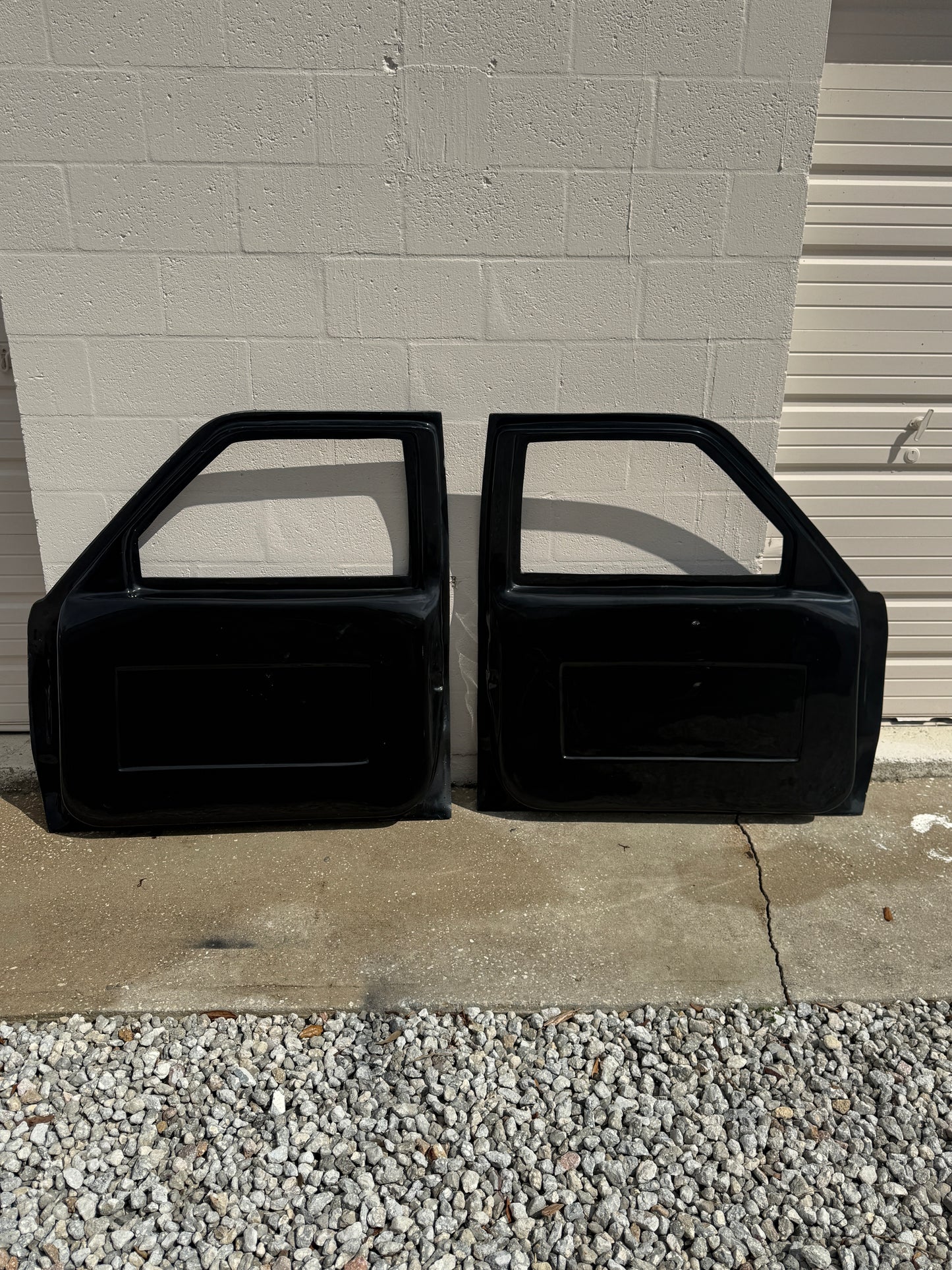 	S10 drag truck fiberglass doors lightweight performance upgrade