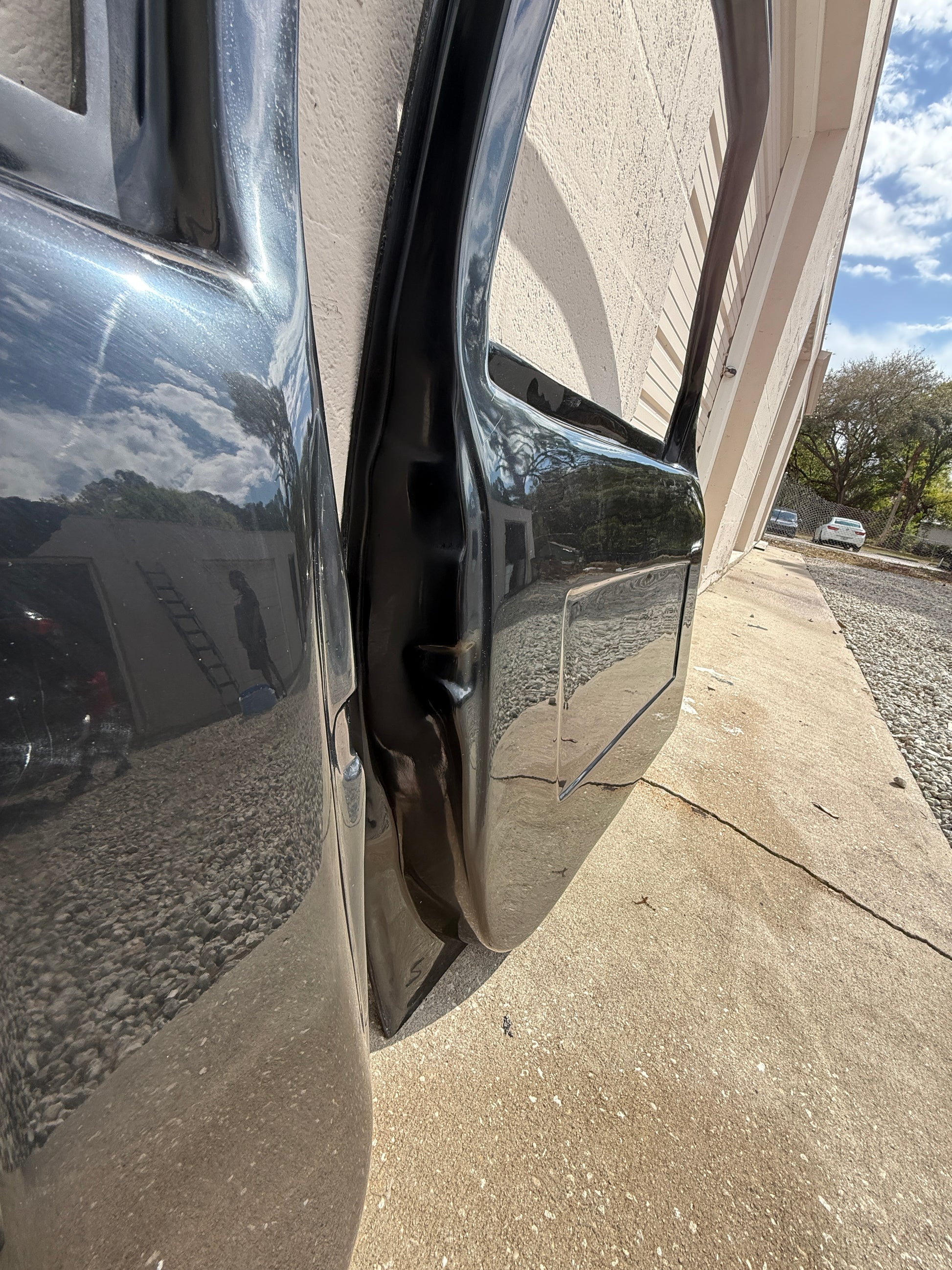 Fiberglass truck doors Chevy S10 performance racing parts Dubon Composites
